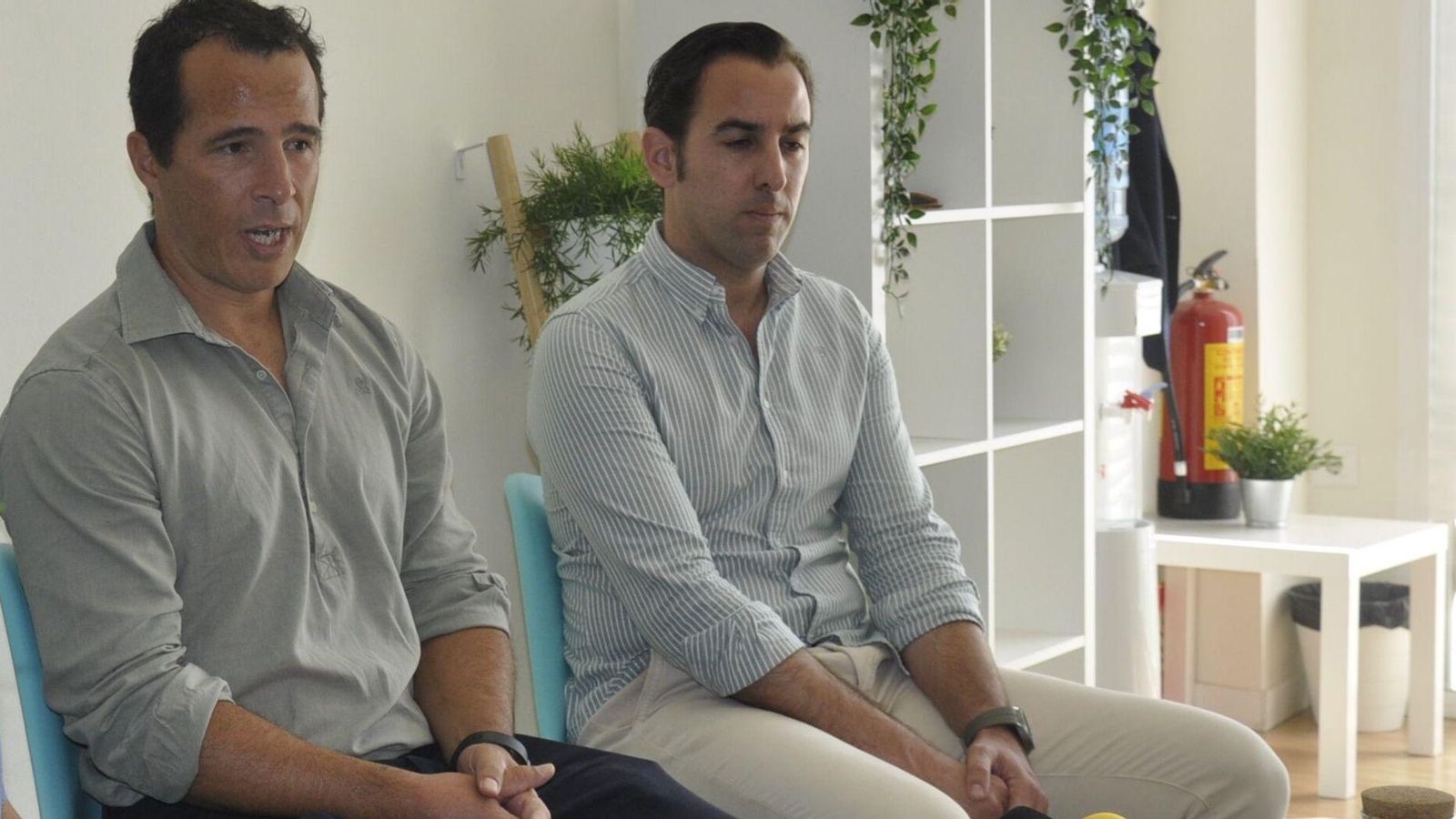 Bruno Herrero y Alberto Orellana, en una rueda de prensa.