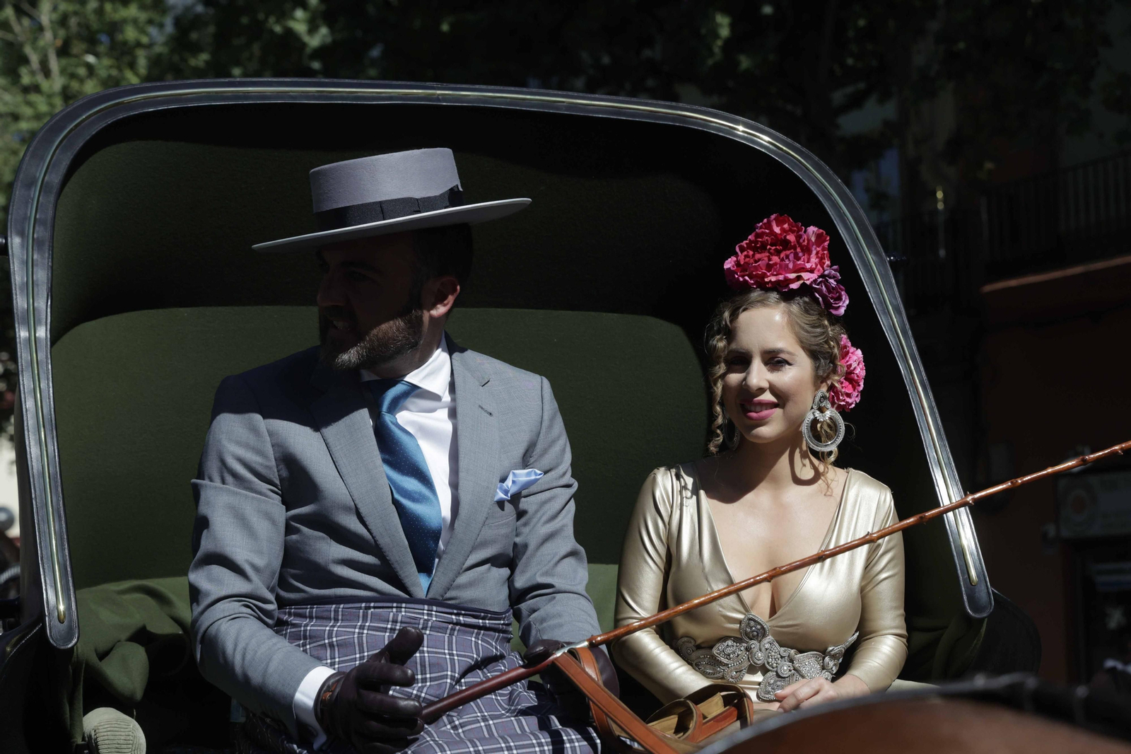 Las imágenes de la exhibición  de enganches en la Maestranza