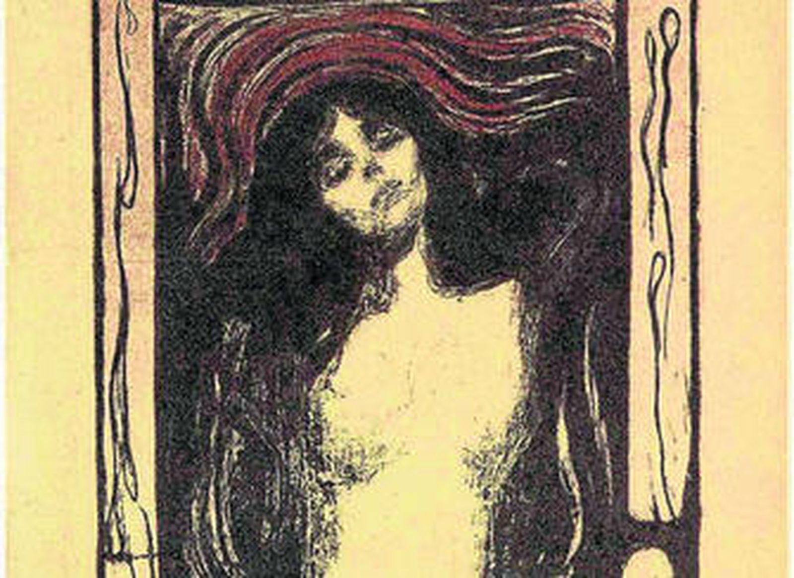 Una de las obras de Edvard Munch que se exhiben en la muestra.