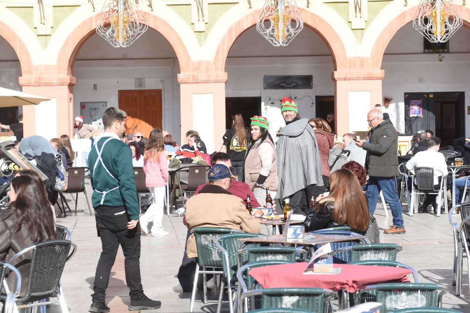 Veladores en la Plaza de la Corredera