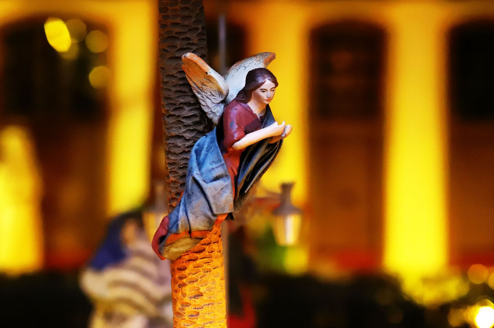 Belén del Ayuntamiento de Huelva basado en la antigua Plaza de las Monjas