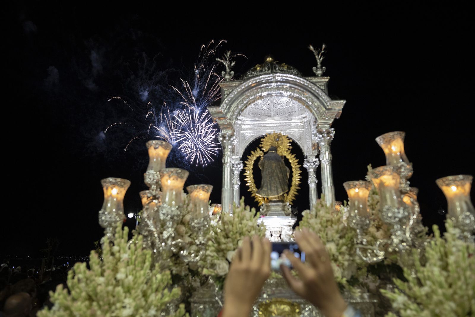 Imágenes de la recogida de la Virgen de la Cinta 2022