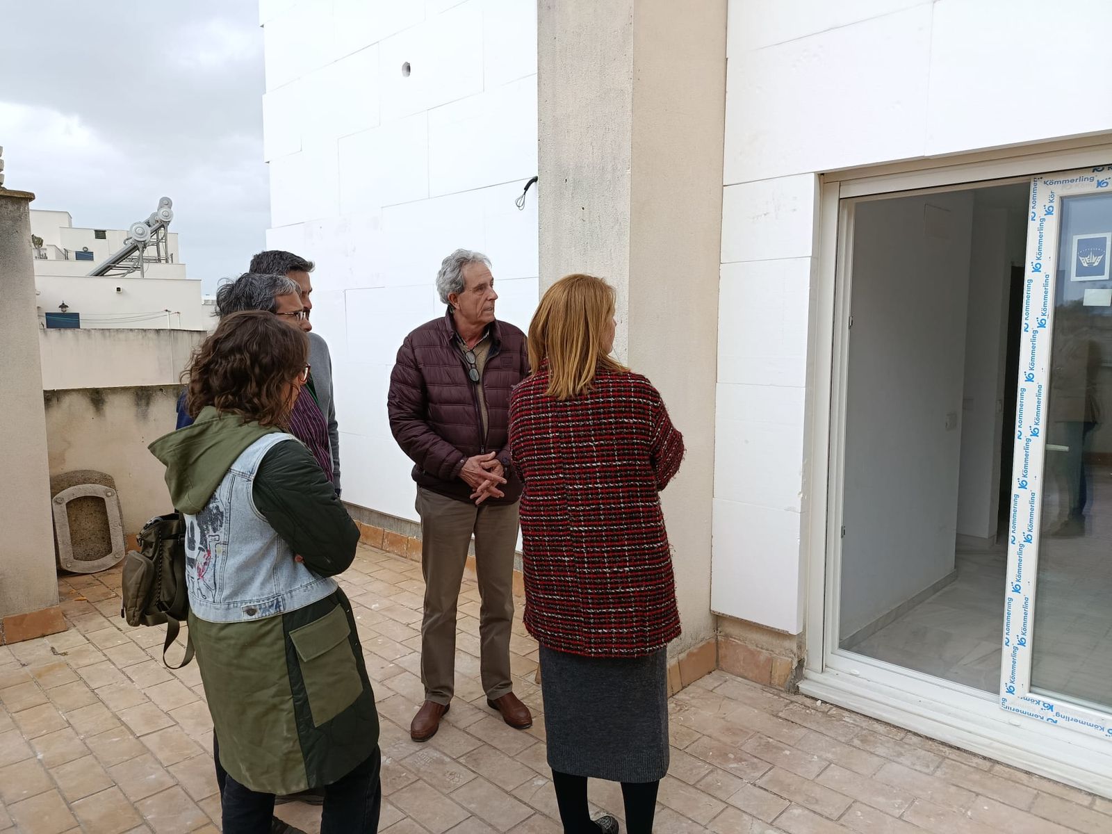 Visita a las viviendas de la degollada