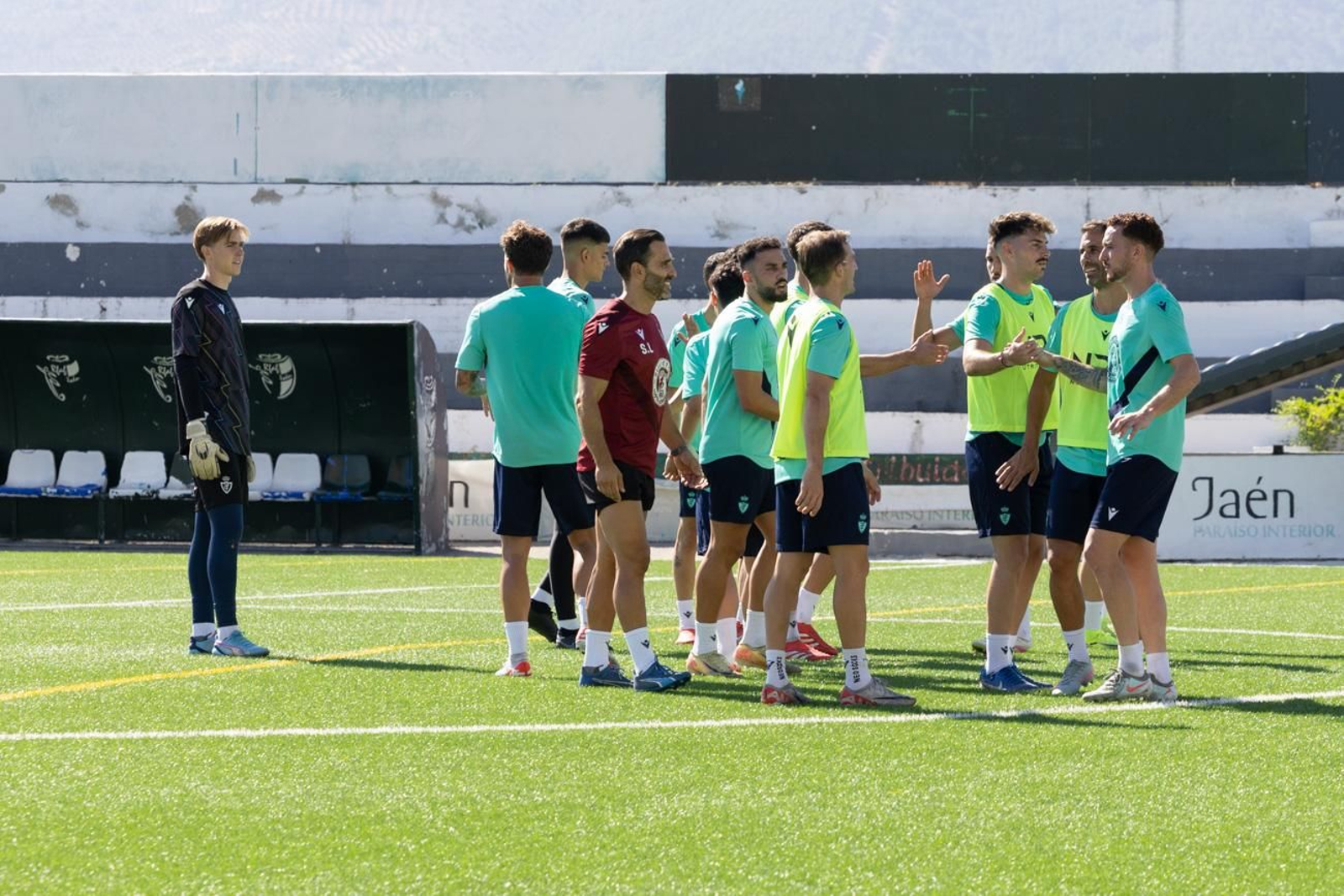 El primer entrenamiento del Real Jaén de la temporada 2025-26