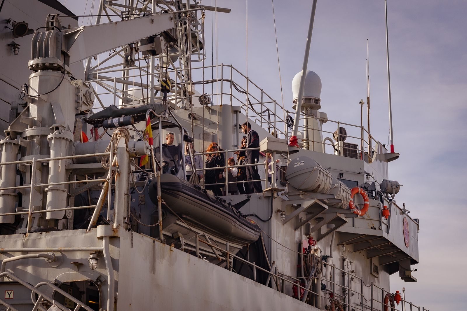 Imágenes del patrullero Centinela en el Muelle de Levante