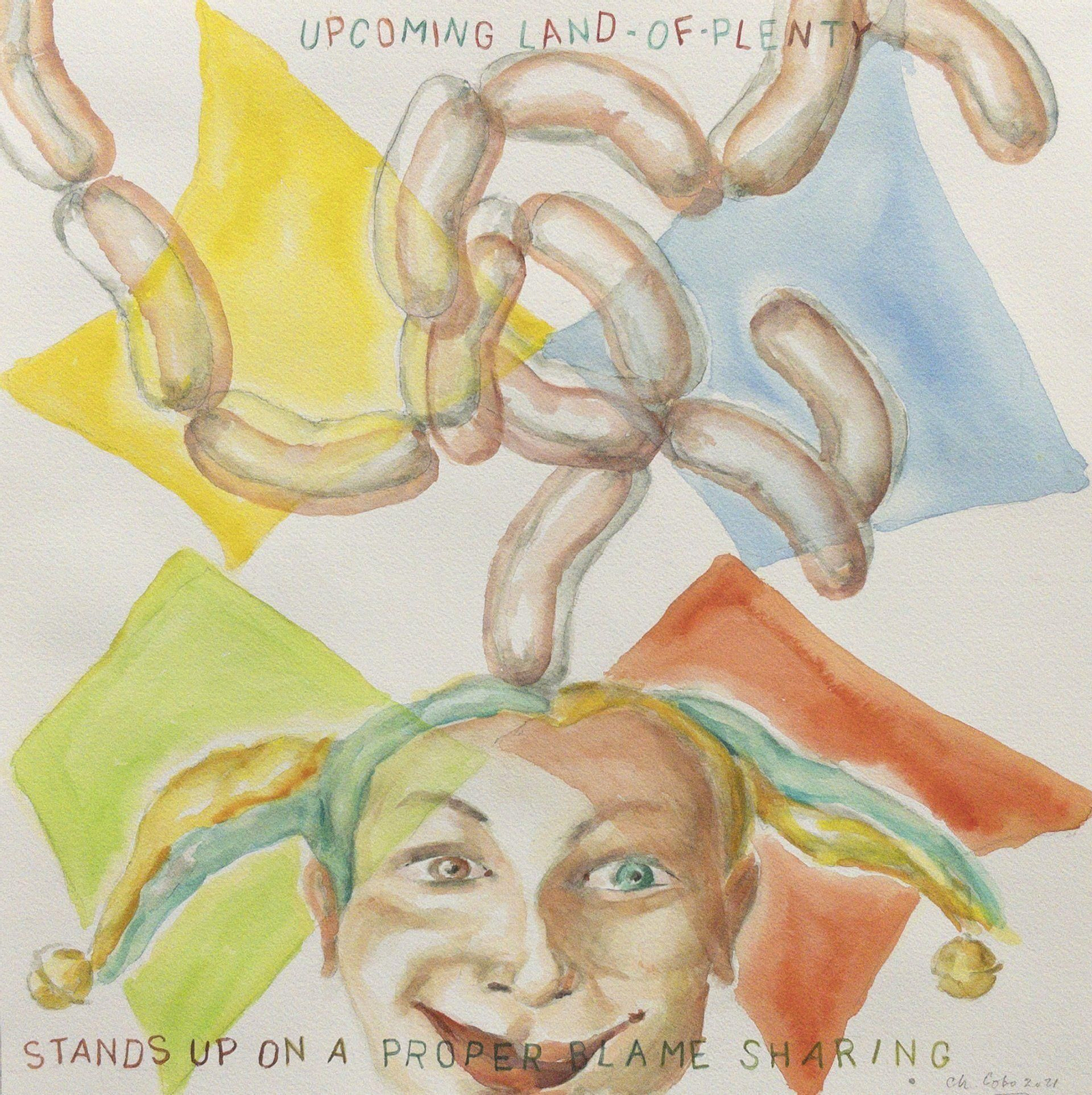 'La tierra prometida se levanta sobre un oportuno reparto de culpa', obra de Chema Cobo.