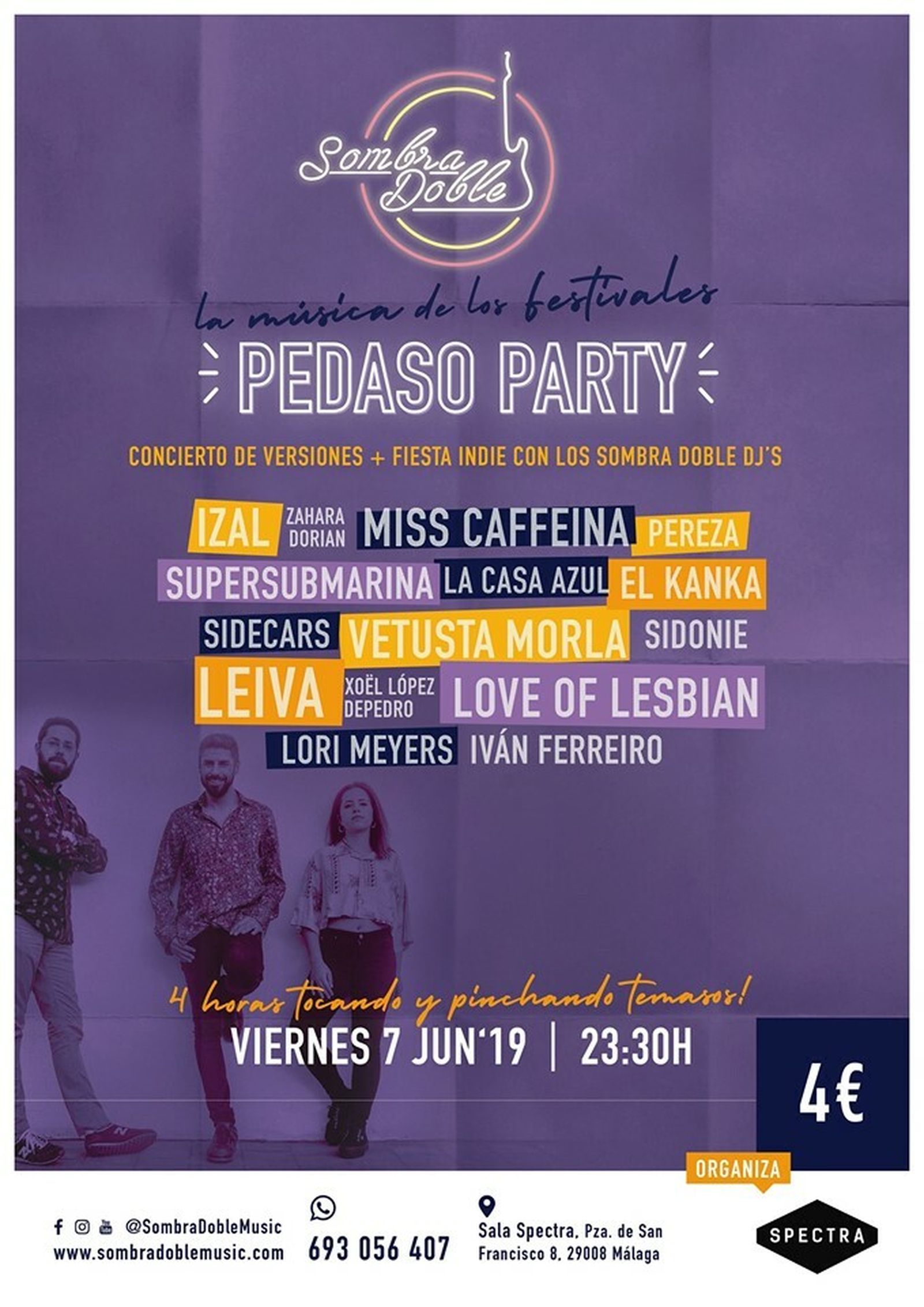 Cartel de la fiesta Pedaso Party 2019.