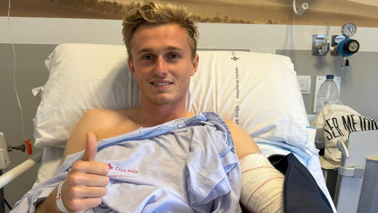 Dani García, tras ser intervenido en Cruz Roja.