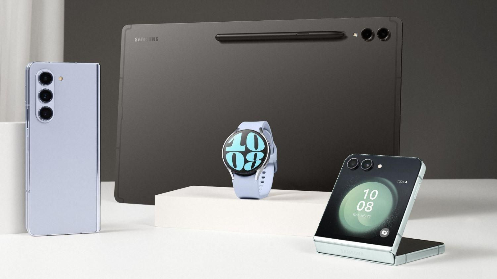 Samsung Galaxy Z Fold 5, Z Flip 5, Tab S9 y Watch 6