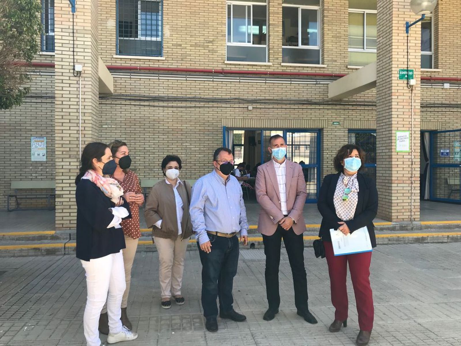 Visita del delegado de Educación al IES Albaida.