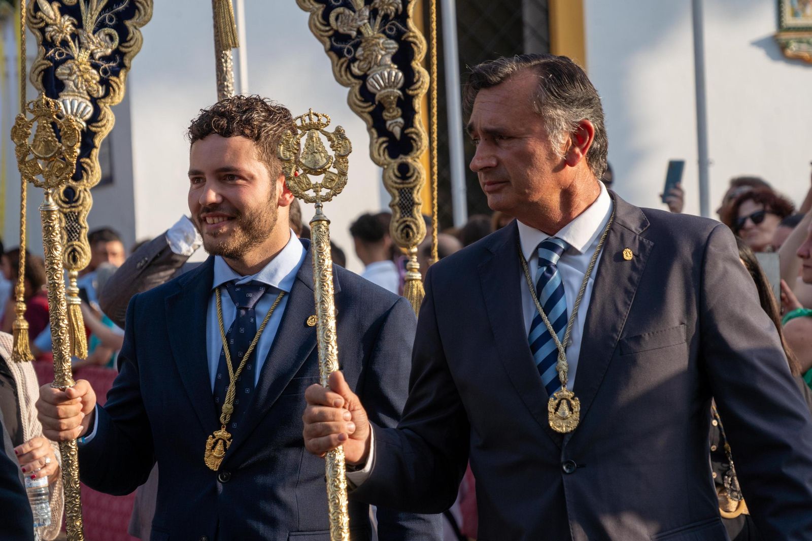 Imágenes del Rosario Jubilar rociero celebrado por las 25 hermandades filiales de la Matriz de Almonte en La Merced