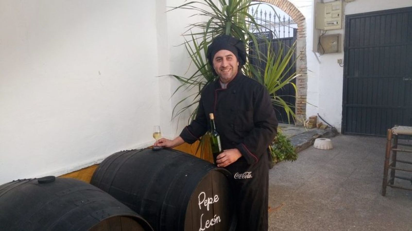 José María León en su restaurante Pepe León
