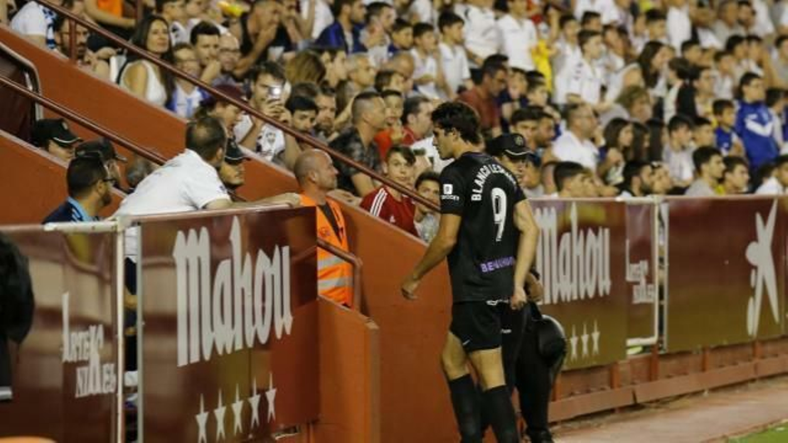 Blanco Leschuk, en el Carlos Belmonte tras su expulsión