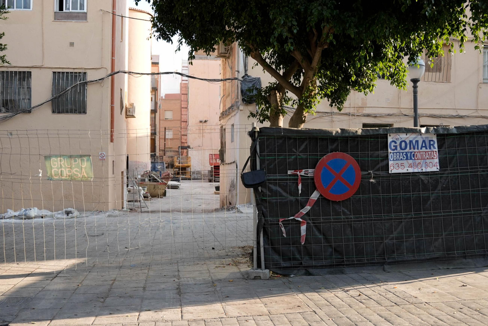 Las obras de rehabilitación en el edificio El Patio de Almería