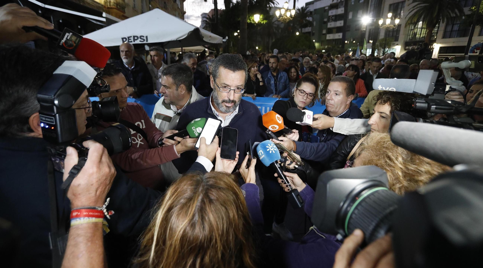 Las fotos de la manifestación en La Línea en demanda de medidas para evitar los efectos del Brexit sobre Gibraltar