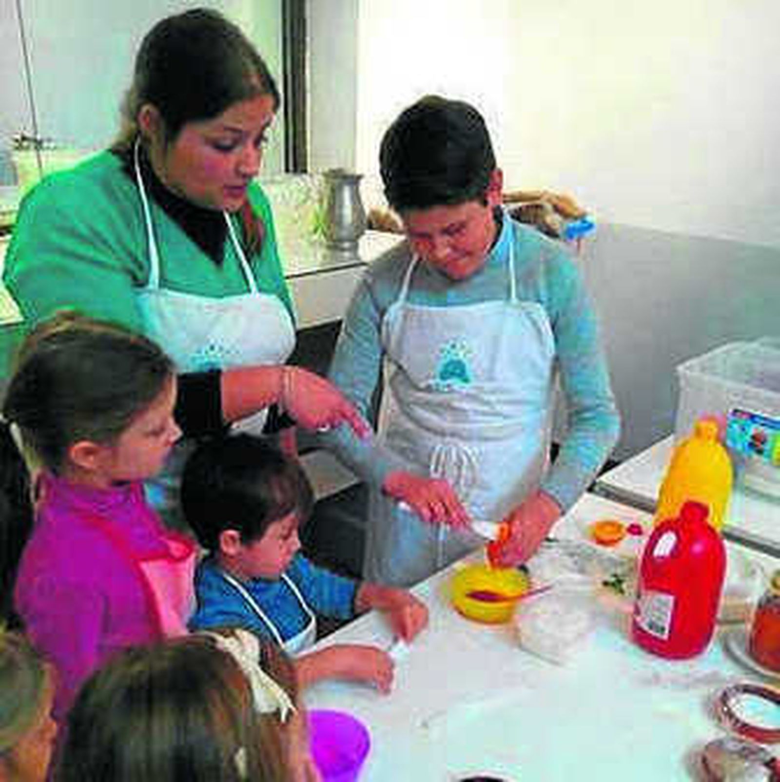 Una clase de cocina anterior.