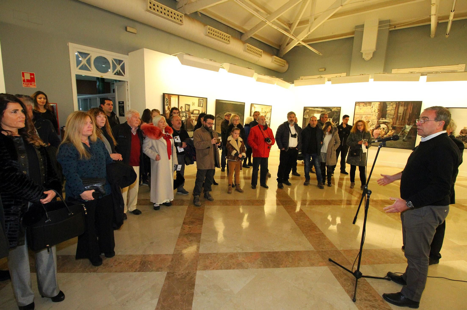 Imágenes de la inauguración de dos exposiciones de Latitudes: 'Cespedosa', de Castro Prieto, y 'Untitled', de Teun Hocks
