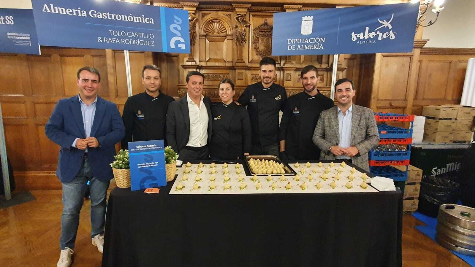 La expedición de Sabores Almería, en la cena de gala.