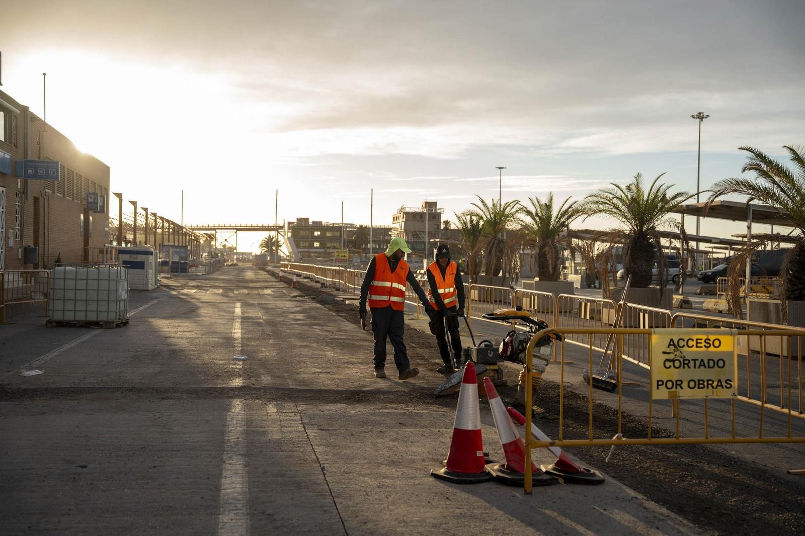 En imágenes las obras del Puerto Ciudad de Almería