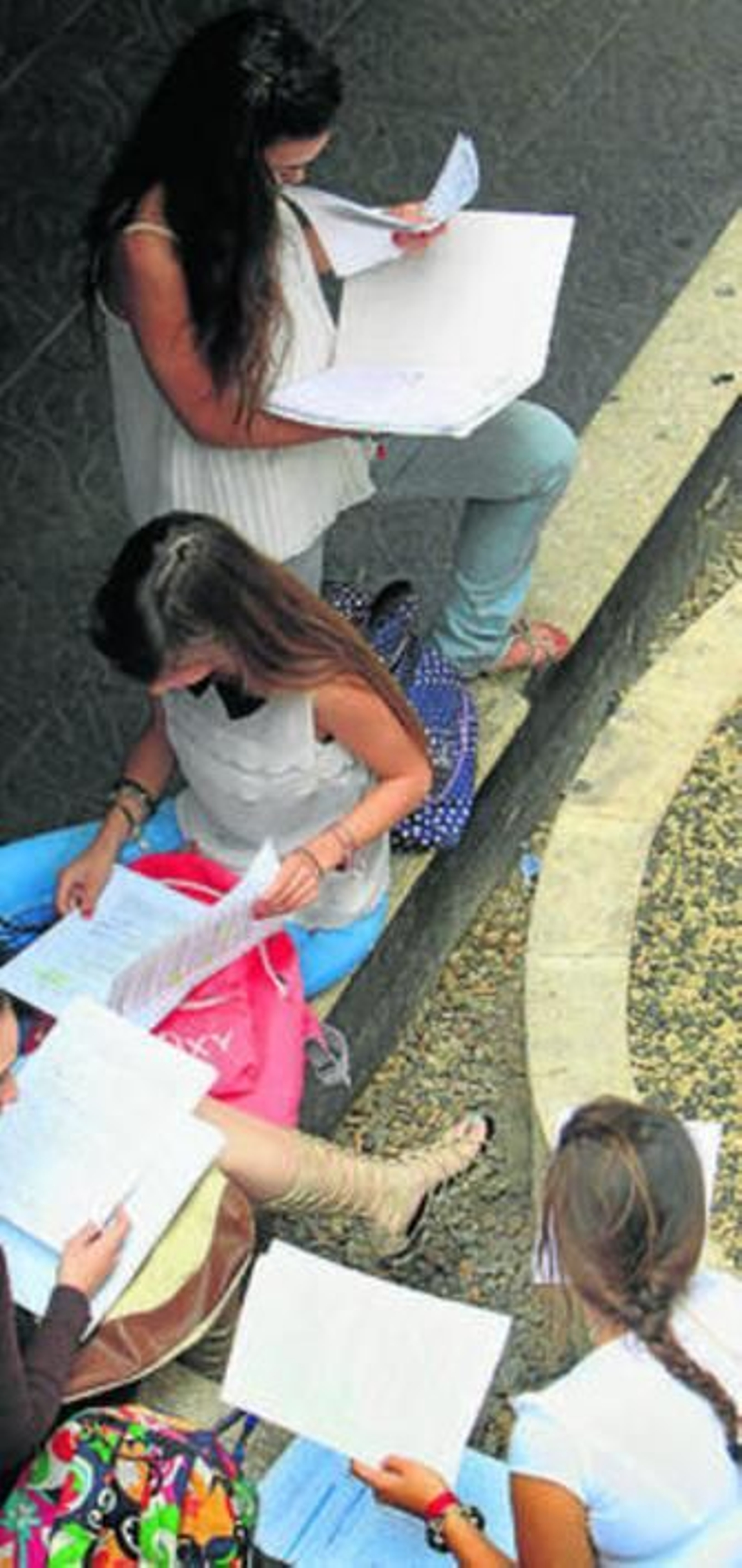 Un grupo de estudiantes de Bachillerato.