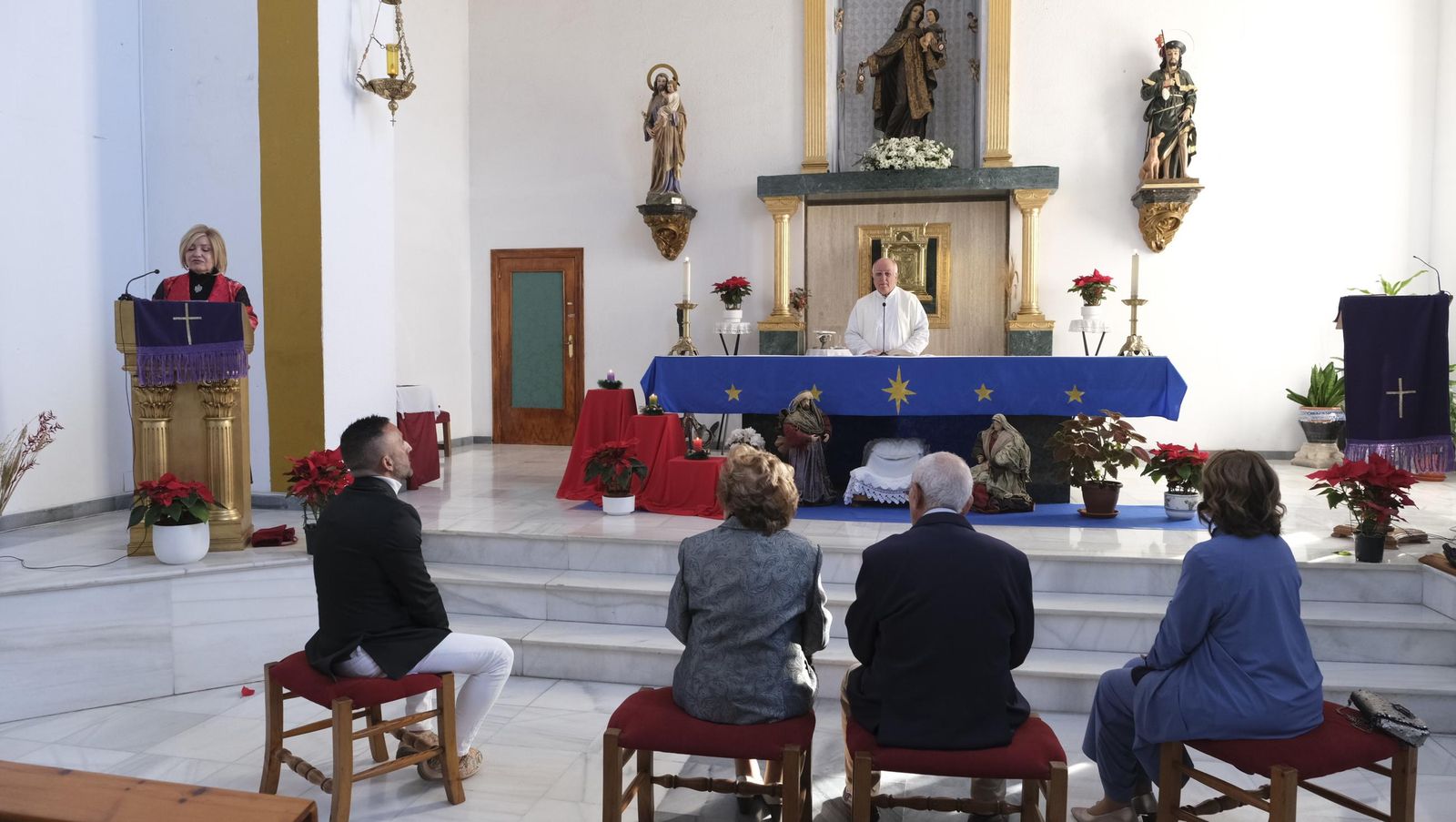 Brindis por 75 años de amor de Carmen y Roque, en imágenes