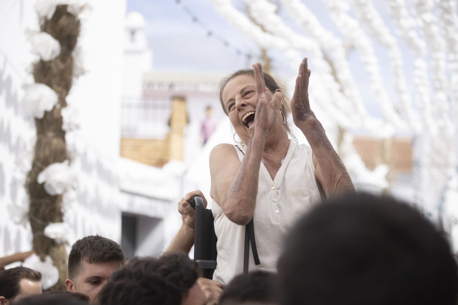 El sentimiento rociero se refleja en la cara de los almonteños.