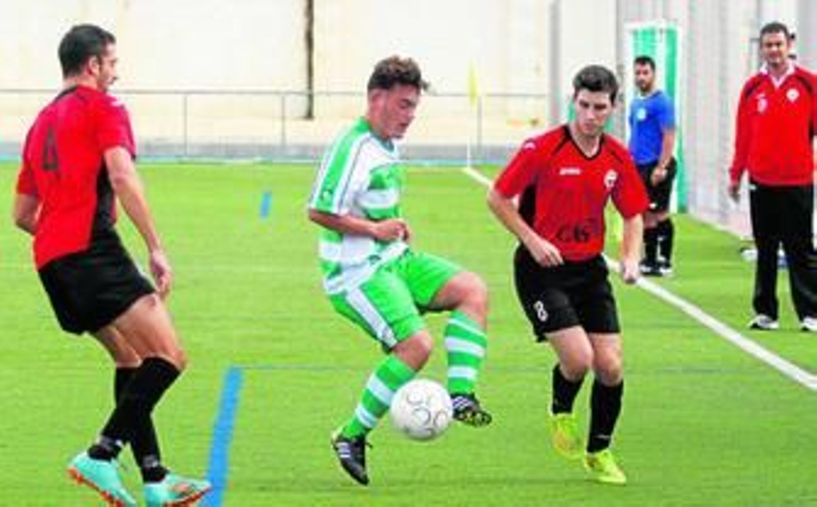 El conjunto verdiblanco realizó una buena primera mitad.