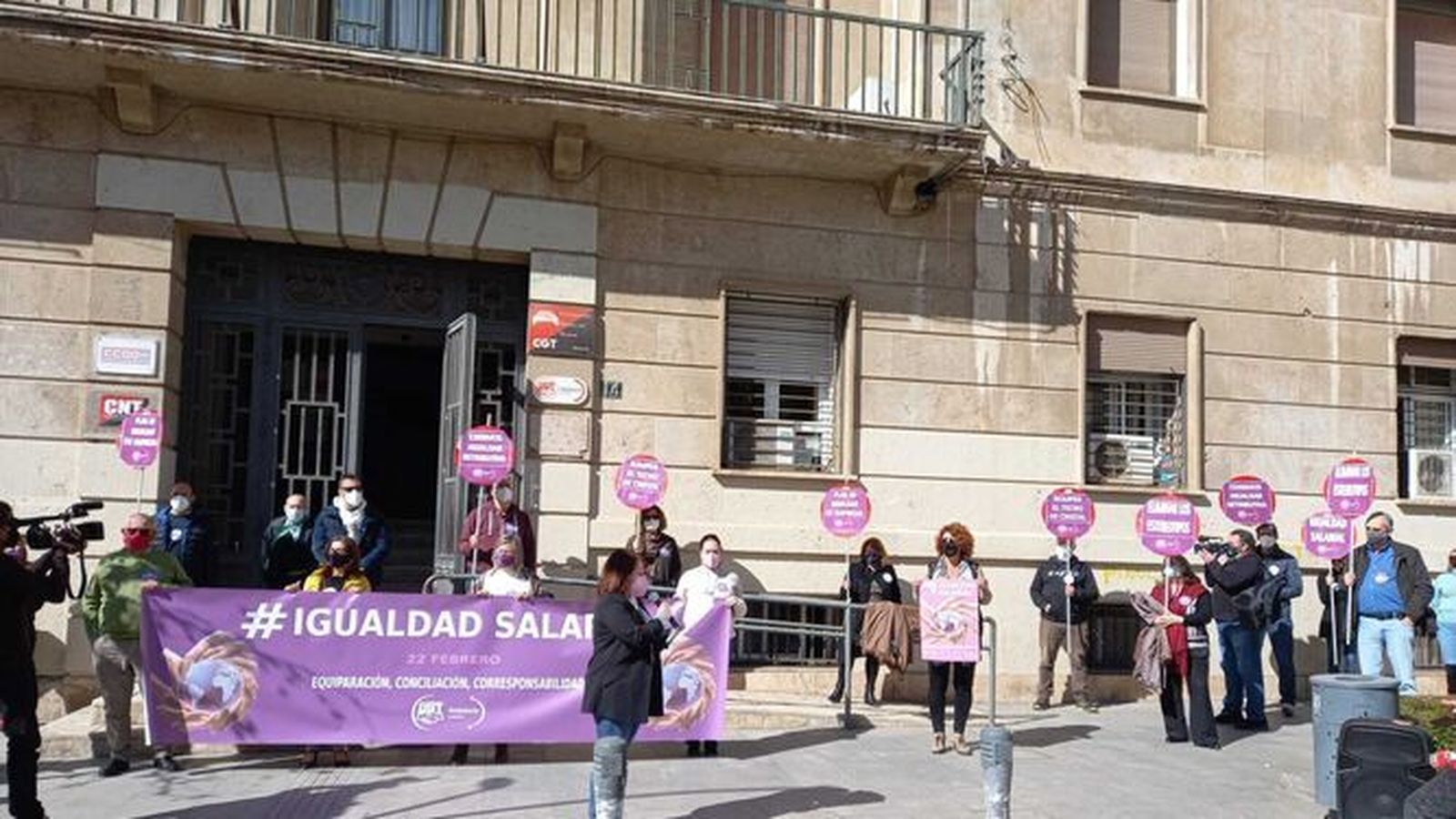 Movilización por la brecha salarial del pasado año 2021.