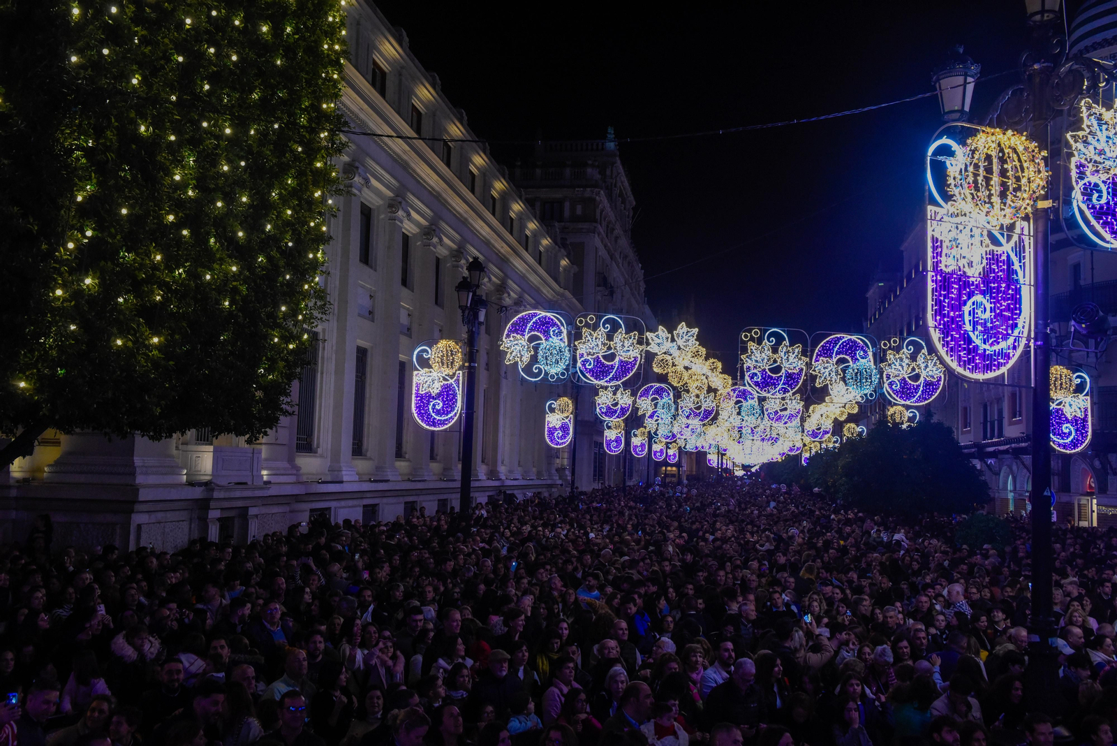 Encendido de la iluminación de Navidad en Sevilla