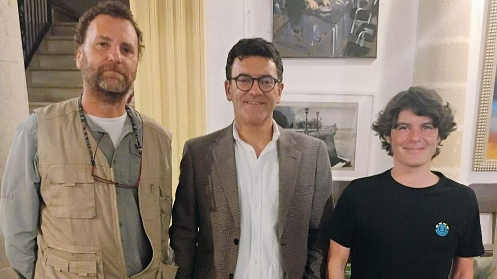 Miguel Ángel Borrego Soto junto a Francisco J. Giles Guzmán y José Manuel Lojo Galán.