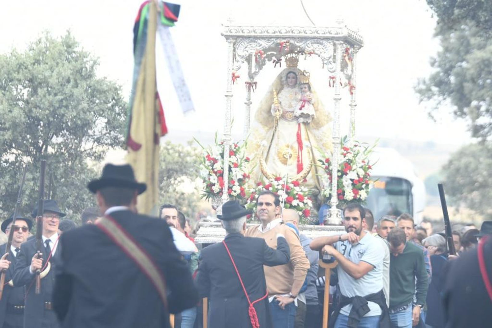 La despedida de la Virgen de Luna en Pozoblanco, en fotografías