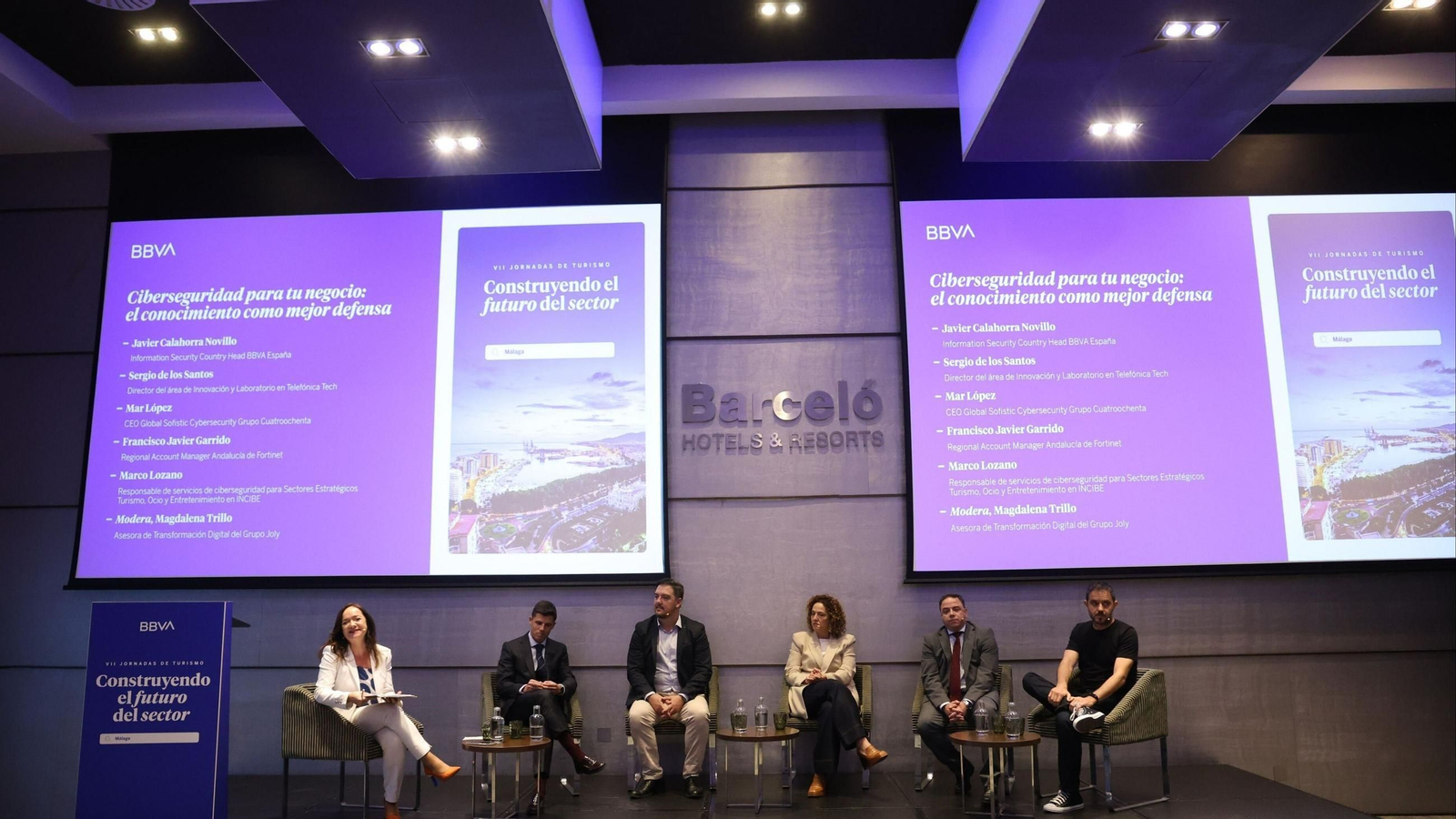 Trillo, Calahorra Novillo, De los Santos, López, Garrido y Lozano en el panel 2.