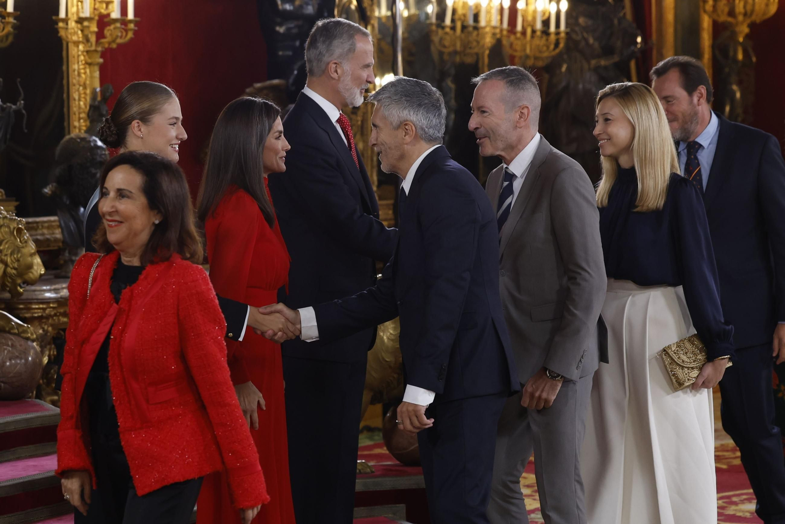 Las imágenes de la recepción de la Fiesta Nacional en el Palacio Real