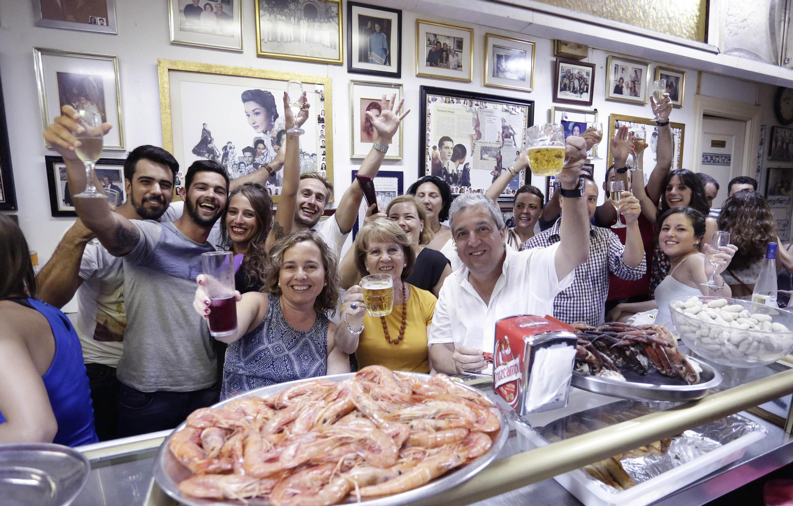 El Pimpi Florida repleto antes de que cerrase por la pandemia.