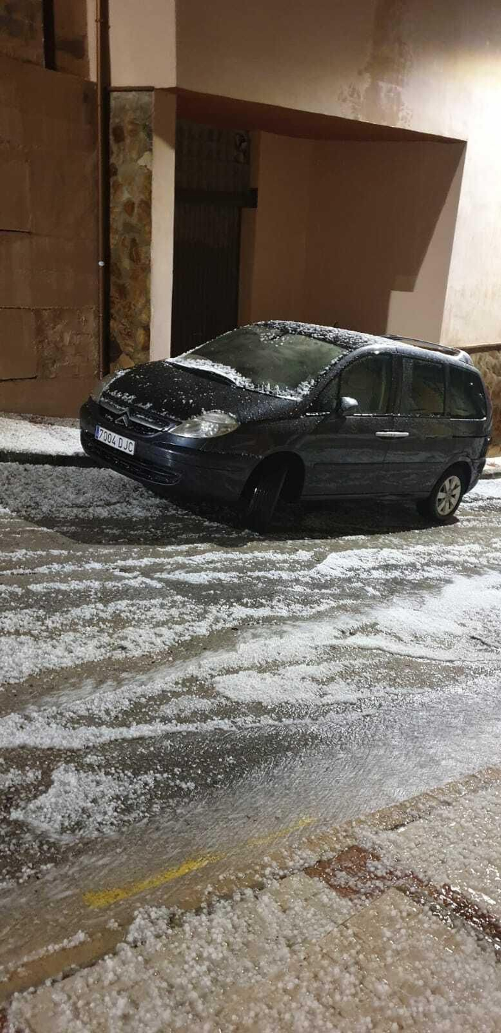 Fotos de la fuerte granizada registrada en Málaga