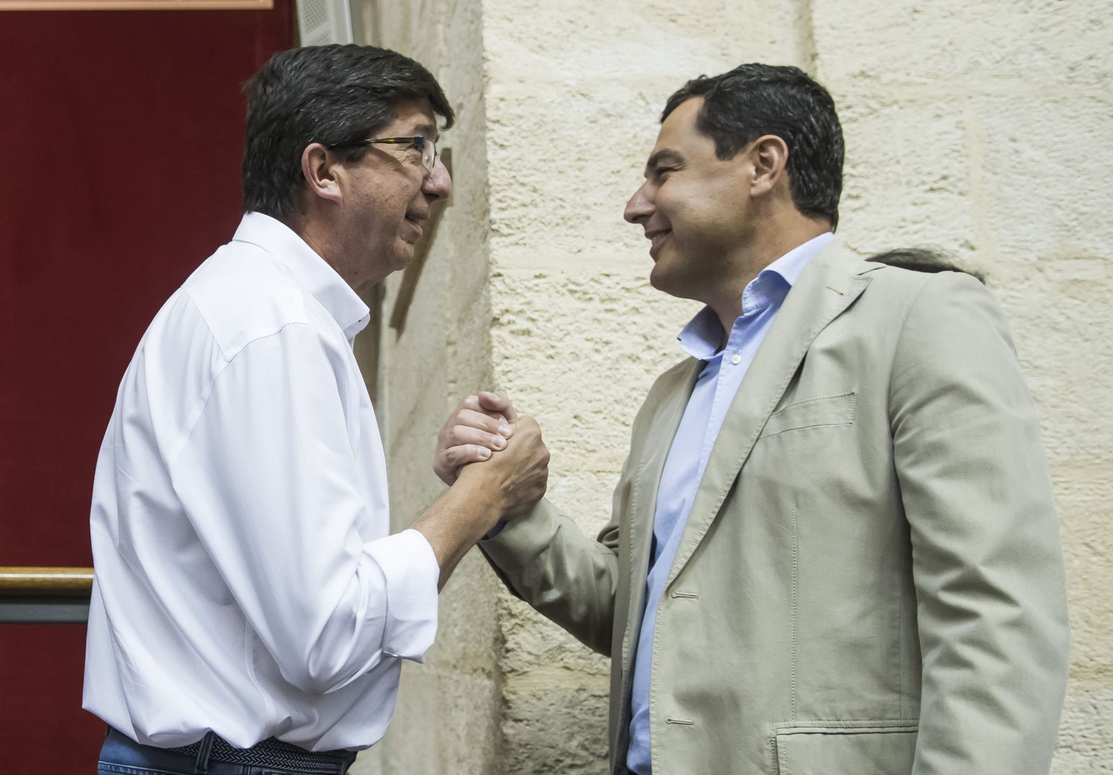 Juan Marín y Juanma Moreno.