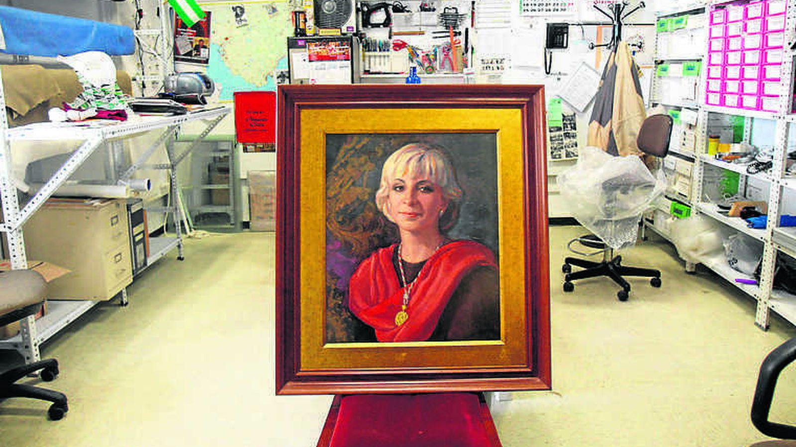 La pintura de Teófila Martínez, que realizó Torres Brú en 1996.