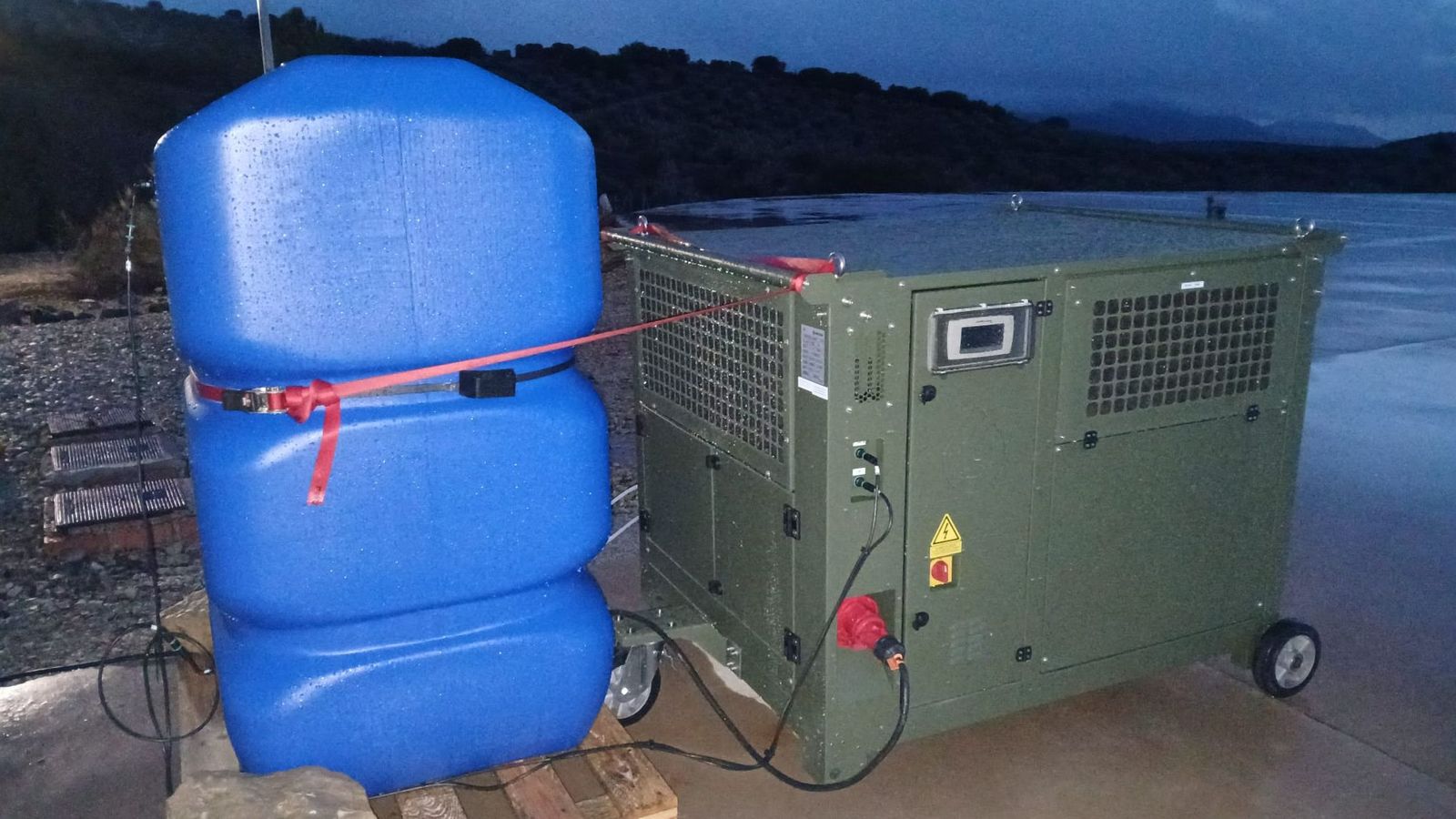 Máquina para generar agua potable.