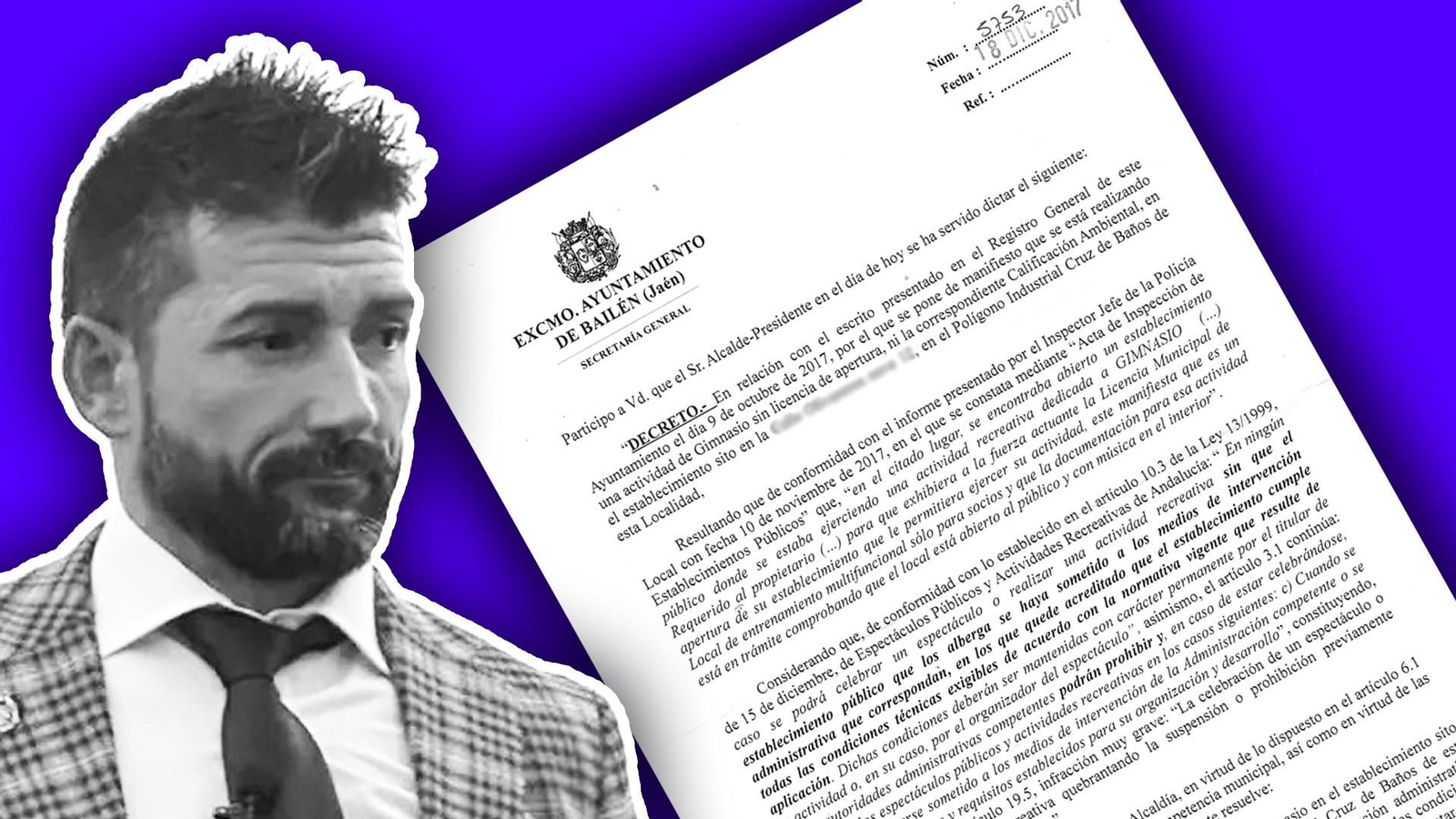 Manuel Rodríguez era uno de los responsables del "local de entrenamiento" que recibió la orden de cierre en 2017