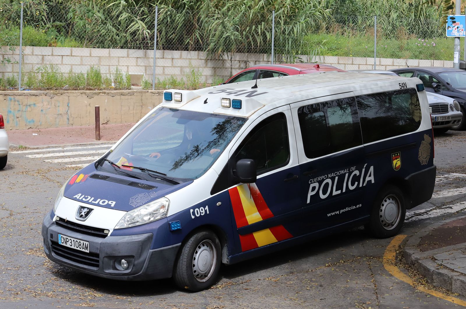 Coche de la Policía Nacional.