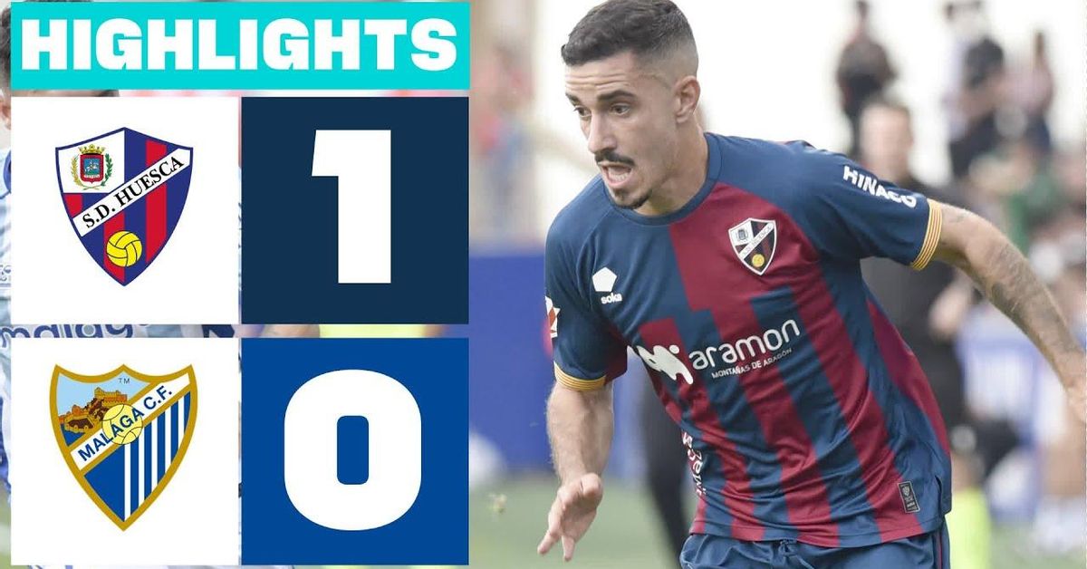 Resumen, gol y mejores jugadas del Huesca-Málaga CF