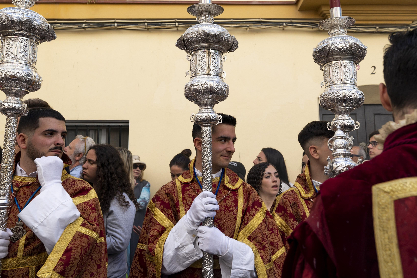 Las imágenes de la salida de la cofradía de La Palma en la Semana Santa 2023