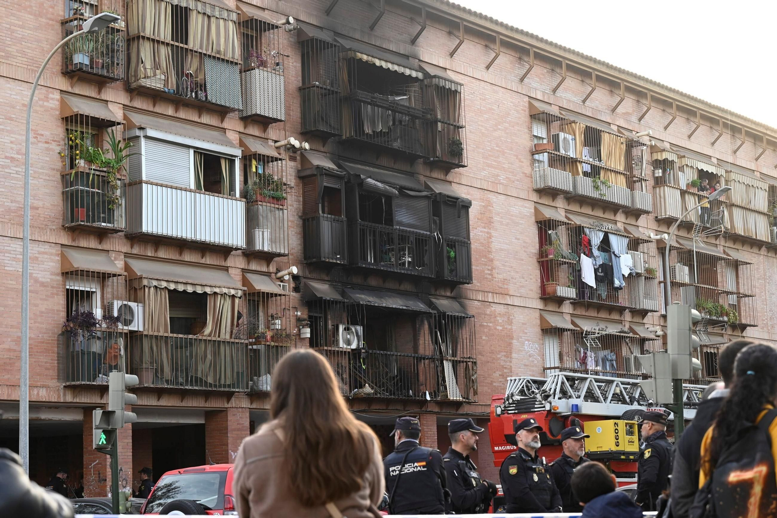 La vivienda calcinada en Las Moreras.