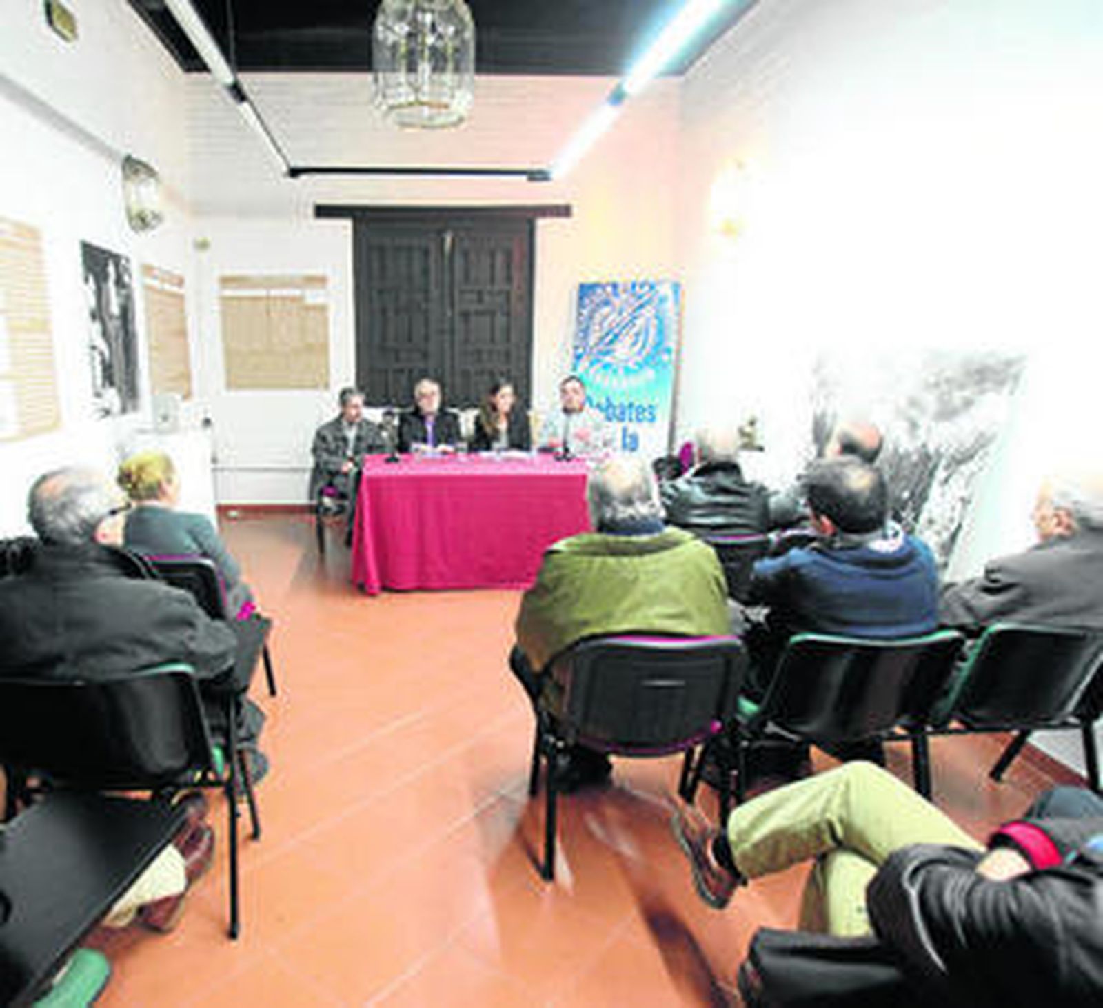 De izquierda a derecha, Jesús Arias, Juan Vellido, María José Sánchez Montes y Alejandro Víctor García.