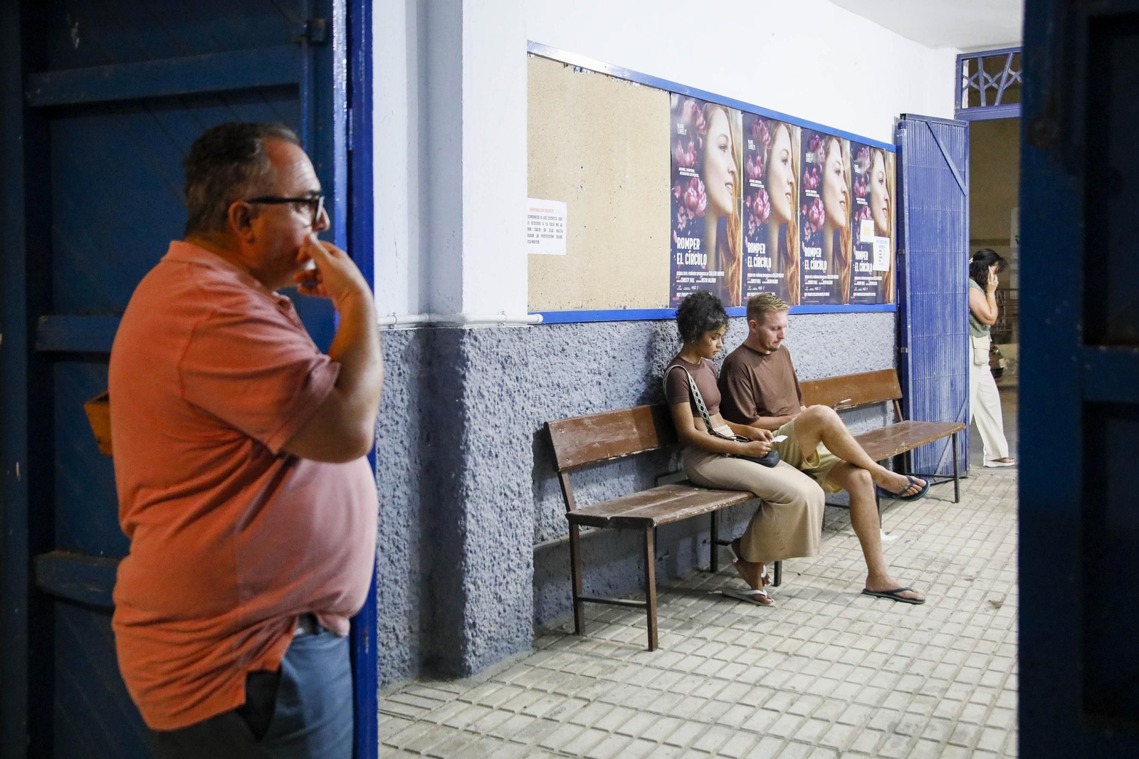 Imágenes de la última proyección en el cine de verano de Garrucha Imágenes de la última proyección en el cine de verano de Garrucha