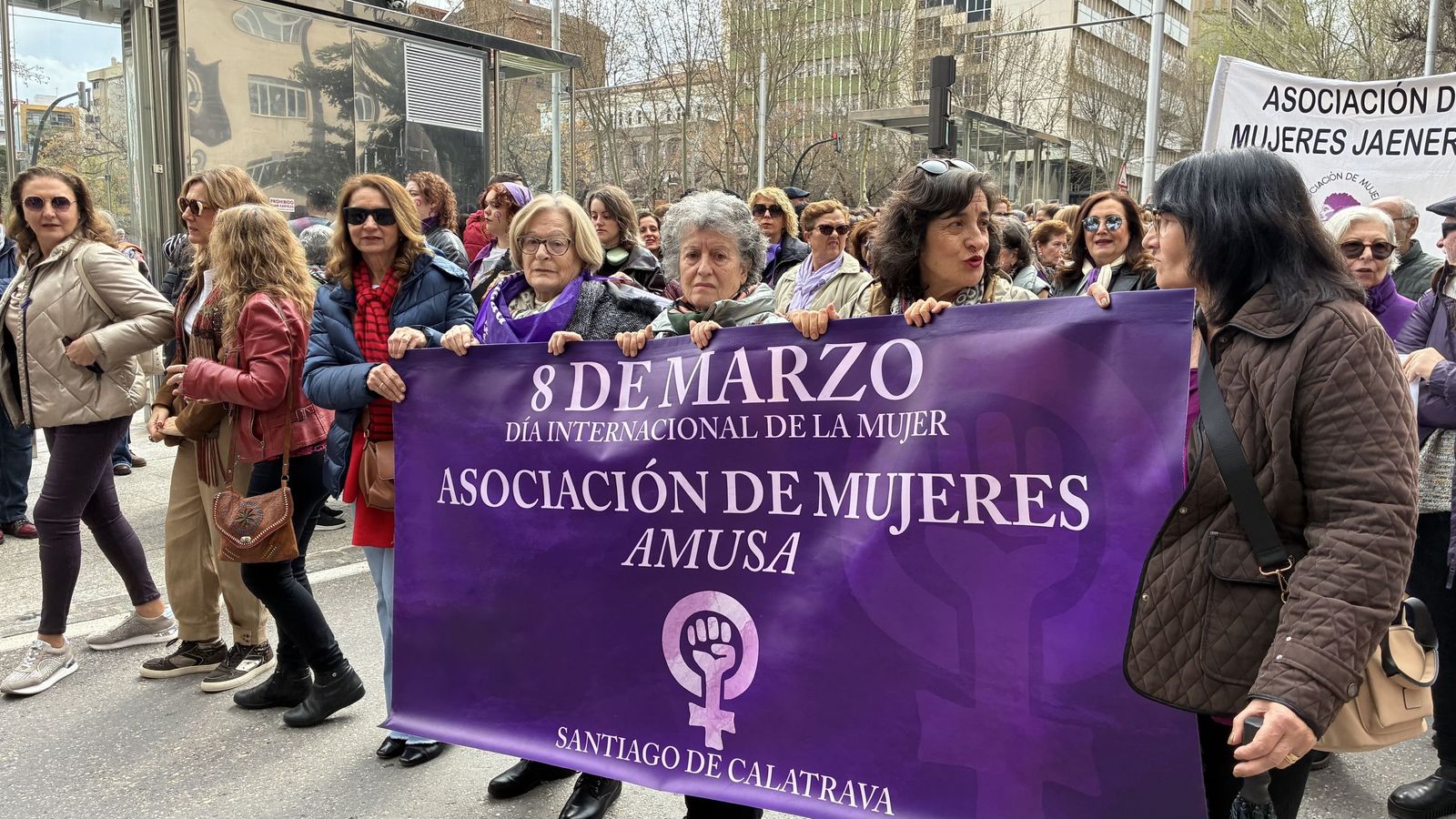 Manifestación del Día de la Mujer en Jaén.