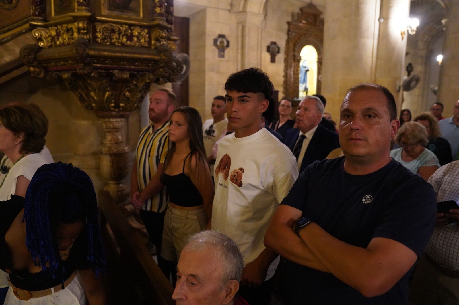 La visita del Almería a la Patrona, en imágenes