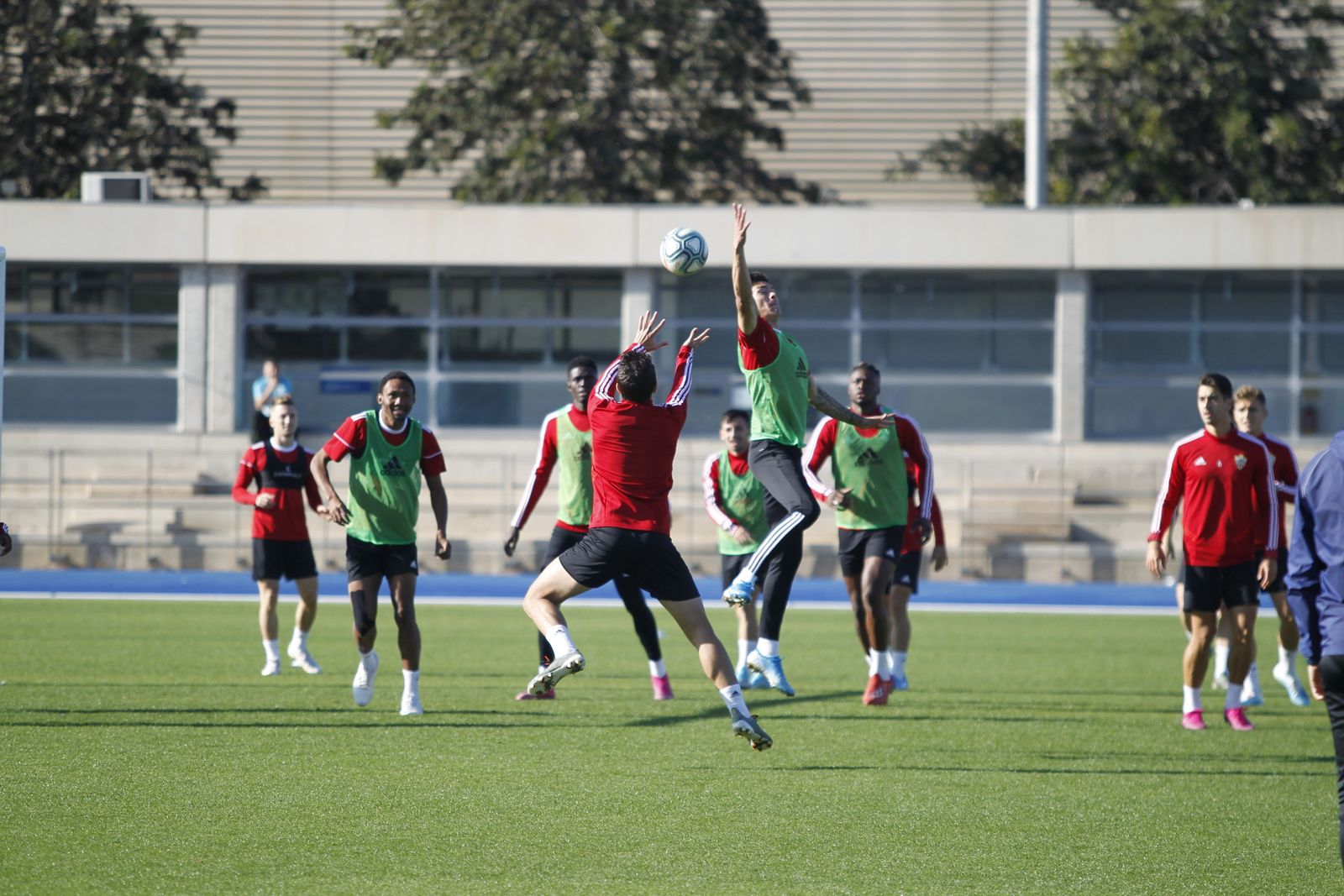 Fotogalería del entrenamiento del Almería previa al partido ante el Numancia
