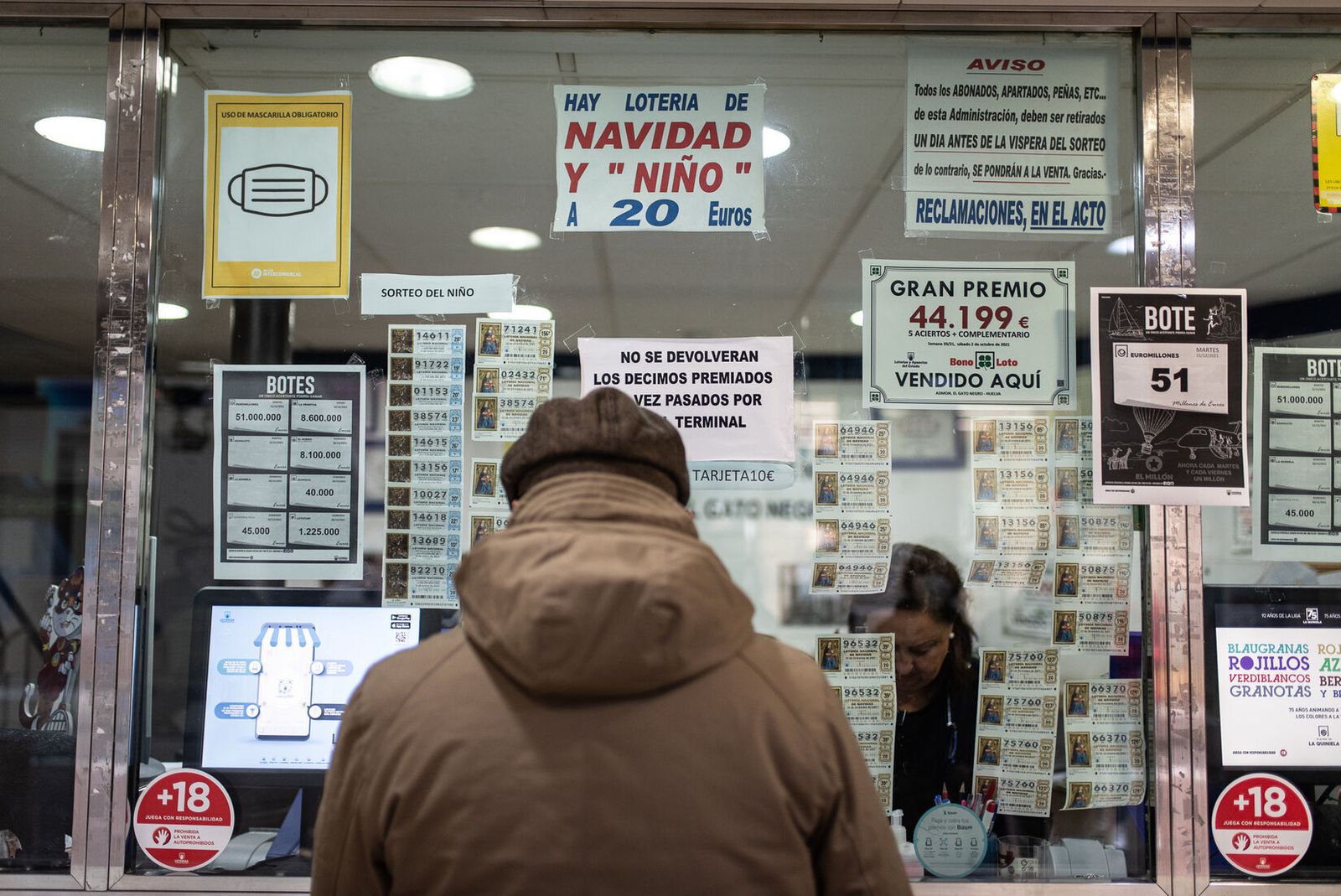 Una administración de lotería de Huelva.
