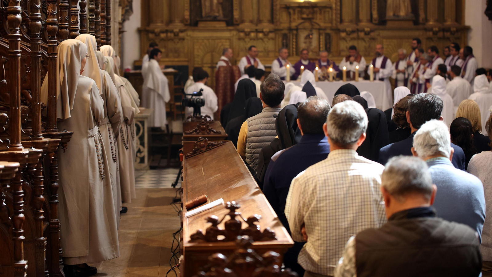 Misa de despedida en la Cartuja de Jerez a las hermanas de Belén